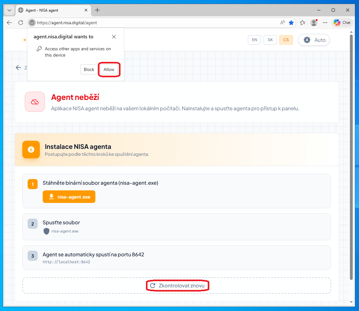 Propojení Capitain s Pohodou